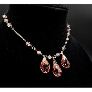 Antique Vintage 1920's-1930's Glass Choker Necklace